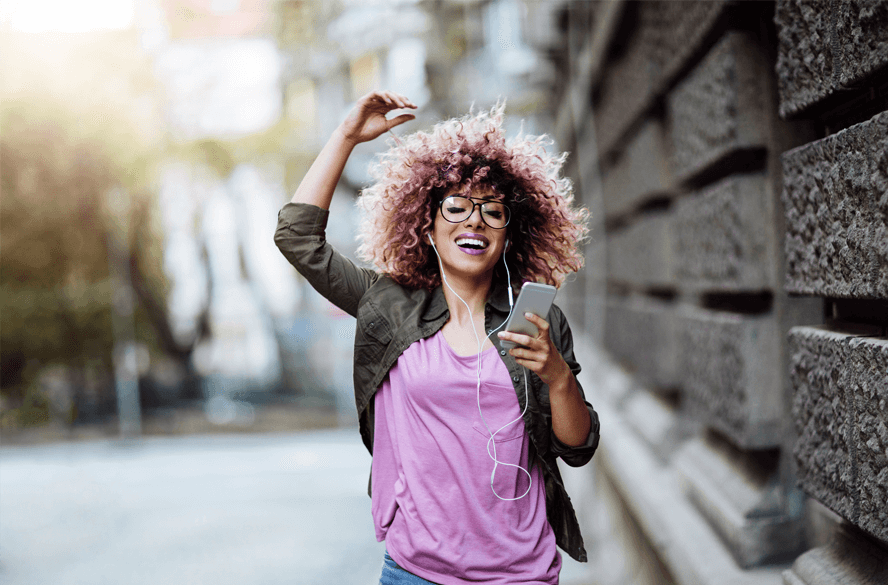 woman on phone