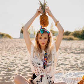 Girl with Pineapple